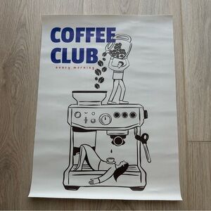 Coffee Club 2.0 Canvas Art Print Poster